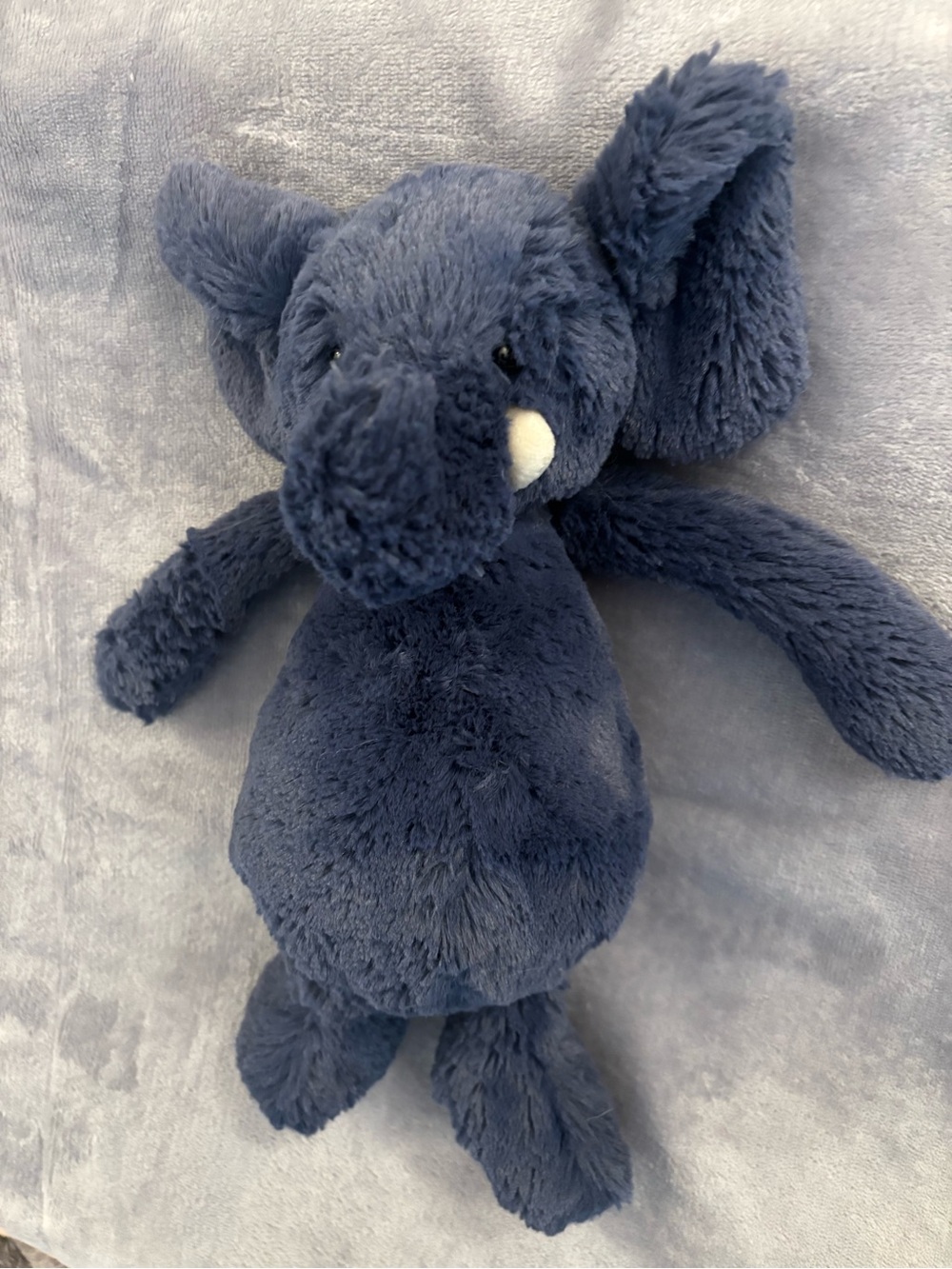 Jellycat Bashful Blue Elephant plush toy stuffed animal - Picture 2 of 4